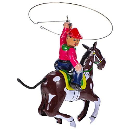 UPKOCH Vintage Blechspielzeug Aufziehfigur Nostalgisches Cowboy Thema Sicheres und Lustiges für Kreatives für Heimdekoration und Feste UPKOCH Vintage Blechspielzeug Aufziehfigur Nostalgisches Cowboy Thema Sicheres und Lustiges für Kreatives für Heimdekoration und Feste von UPKOCH