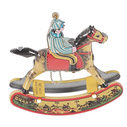 UPKOCH Vintage Blechspielzeug Pferd Figur Langlebige Dekorative Schaukelpferd Statue für Wohnzimmer und Ladendekoration Detailreiche Handwerkskunst Leicht und Bruchsicher Nostalgisches UPKOCH Vintage Blechspielzeug Pferd Figur Langlebige Dekorative Schaukelpferd Statue für Wohnzimmer und Ladendekoration Detailreiche Handwerkskunst Leicht und Bruchsicher Nostalgisches von UPKOCH