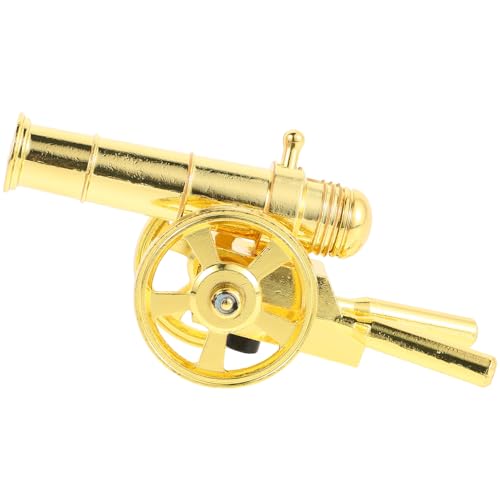 UPKOCH Vintage Mini Metall Kanonen Modell Detailreiche Sammlerfigur Dekoratives Artillerie Ornament für Schreibtisch Regal Büro Historisches Diorama Rollenspiel von UPKOCH