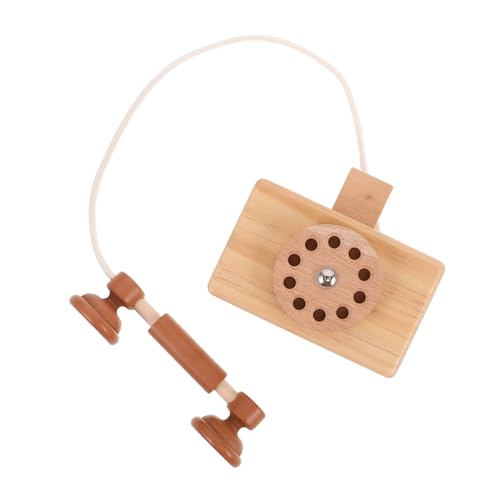 UPKOCH Holzspielzeug Telefon Mit Drehbarem Wählscheibe Interaktives Montessori Spielzeug Für Junge Mädchen Und Kleinkinder Vintage Design Fördert Eltern-Junge Mädchen-interaktion Und UPKOCH Holzspielzeug Telefon Mit Drehbarem Wählscheibe Interaktives Montessori Spielzeug Für Junge Mädchen Und Kleinkinder Vintage Design Fördert Eltern-Junge Mädchen-interaktion Und von UPKOCH