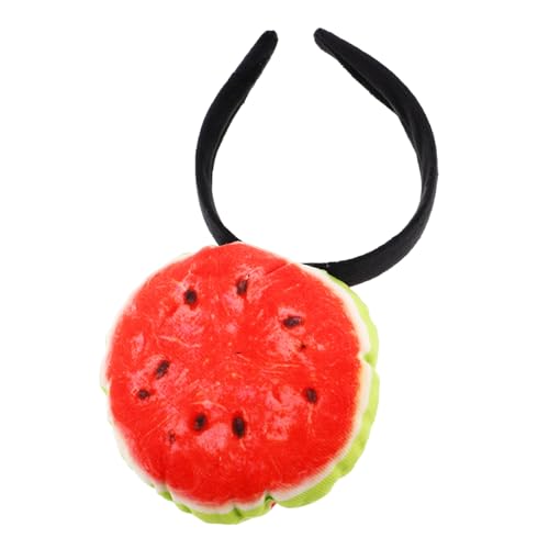 UPKOCH Wassermelonen Stirnband aus Weichem Plüsch Bequemes Haarschmuck Mädchen für Sommerpartys Niedliches Haarband mit Einzigartigem Design Geschenk für Geburtstag und Freizeit von UPKOCH