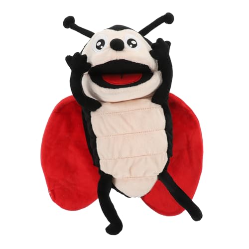 UPKOCH Weiche Marienkäfer Handpuppe aus Plüsch Interaktives Erzählspielzeug für Fördert Kommunikation Fantasie und Hand Auge Koordination Waschbar von UPKOCH