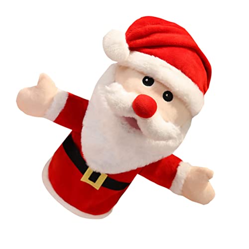 UPKOCH Weihnachtliche Santa Claus Handpuppe Plüschspielzeug für Eltern Junge Mädchen Interaktives Märchenspielzeug Kreative Lernhilfe von UPKOCH