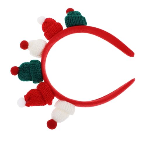 UPKOCH Weihnachts Mütze Stirnband Weihnachtsbabymütze Stirnbänder Weihnachten Kopfbedeckung Weihnachtsstirnband Frohes Neues Stirnband Garn von UPKOCH