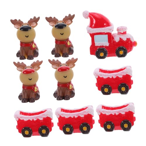 UPKOCH Weihnachtszug Deko Set mit Resin Rentier Figuren Winterliche Miniatur Schneelandschaft Tischdeko für Festliche Dorf- und Baumdekoration UPKOCH Weihnachtszug Deko Set mit Resin Rentier Figuren Winterliche Miniatur Schneelandschaft Tischdeko für Festliche Dorf- und Baumdekoration von UPKOCH