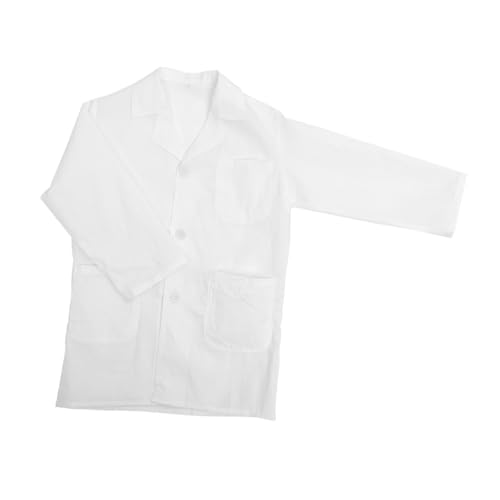 UPKOCH Weißer Laborkittel für Unisex Arztkittel Langarm Atmungsaktives Material Robuste Verarbeitung für Rollenspiele Wissenschaft Schule Halloween Jungen und Mädchen UPKOCH Weißer Laborkittel für Unisex Arztkittel Langarm Atmungsaktives Material Robuste Verarbeitung für Rollenspiele Wissenschaft Schule Halloween Jungen und Mädchen von UPKOCH