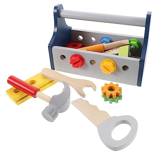 UPKOCH Werkzeugset Holz DIY Montessori Lernspielzeug mit Hammer Schraubenschlüssel Lineal Pädagogisches Vorschulspielzeug für Jungen Mädchen Fördert Hand Auge Koordination und UPKOCH Werkzeugset Holz DIY Montessori Lernspielzeug mit Hammer Schraubenschlüssel Lineal Pädagogisches Vorschulspielzeug für Jungen Mädchen Fördert Hand Auge Koordination und von UPKOCH