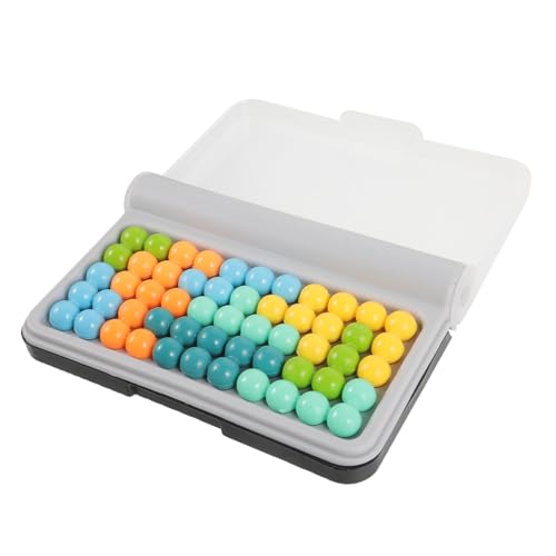 UPKOCH Wisdom Pyramid Beads für Farbenfrohes Denkspiel und Hand Auge Koordination Tragbares Teiliges für Teamwork und Familienzeit von UPKOCH