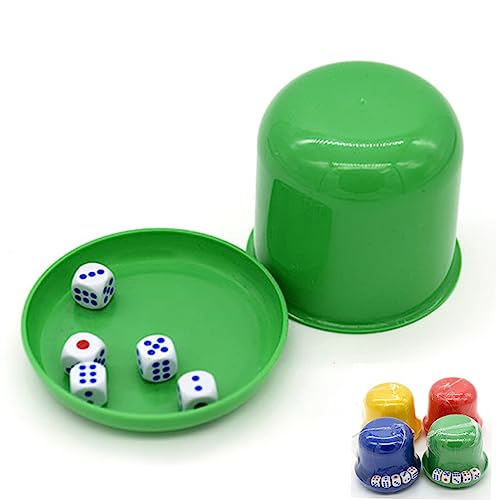 UPKOCH Würfelbecherdeckel + 5er Würfelset Ktv-bar-würfelspiel Kunststoff Angenehmer Griff Ideal Für Partys UPKOCH Würfelbecherdeckel + 5er Würfelset Ktv-bar-würfelspiel Kunststoff Angenehmer Griff Ideal Für Partys von UPKOCH