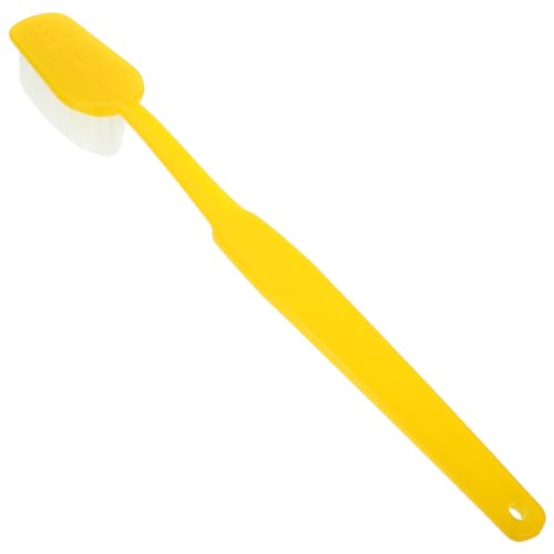 UPKOCH Zahnbürsten-Requisiten Jumbo Zahnbürste Foto Requisite Party Zahnbürstendekoration Simulationszahnbürste Komisch Rosa Überdimensioniert U-förmige Zahnbürste Streich Beflockung Gelb von UPKOCH