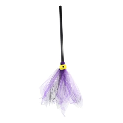 UPKOCH Zauberbesen der Mini-Kessel Stütze Kostüm süßer Besen schmücken Maske Halloween Dekoration Halloween-Dekoration Hexen-Cosplay-Zubehör dekorative Hexenrequisite Plastik Violett von UPKOCH