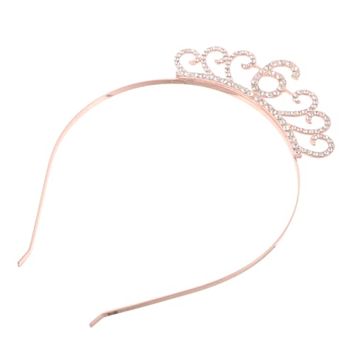 UPKOCH Zinklegierung Strass Geburtstagskrone Haarreif Jahre Mädchen Partyaccessoire Leicht Bequem Elegante Prinzessin Kopfschmuck Kinderfest von UPKOCH