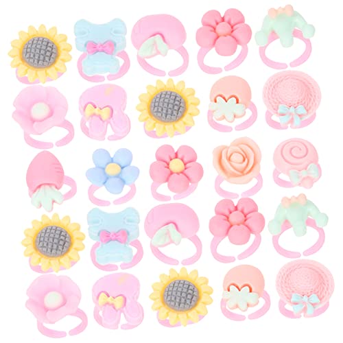 UPKOCH Mädchen Spielzeug Geburtstag Party Gefälligkeiten 100pcs Kinder Ringe Mädchen Schmuck Kleid Spielzeug Alter 6-12 von UPKOCH