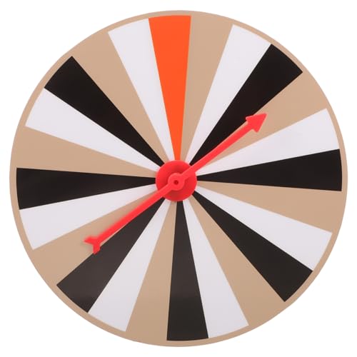 UPKOCH interaktives kirmes Spiele DIY-Spielrad funnytoys Karnevalsspiele Regenbogen Spinnrad Funkwanduhr Pendel Wanduhren Spiel Würfel Papierspielrad Spielradbrett PVC von UPKOCH