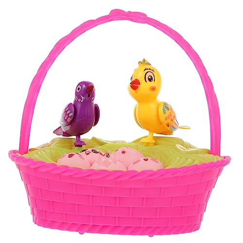 UPKOCH künstlicher Blumenkorb für kinderspielzeug Birdcage spielsachen Vogelkäfig mit Sprachsteuerung Vogelkäfig-Simulationsspielzeug Plastik Rosy von UPKOCH
