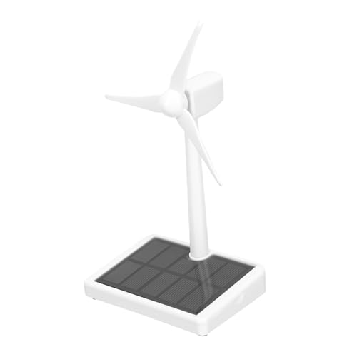 UPKOCH solare Windmühle Solarbetriebenes Windmodell DIY-Windmühlenmodell solar zabawki stymulujące rozwój Solar-Technologie DIY Solarwindmühle solarbetriebene Windmühlen Plastik von UPKOCH