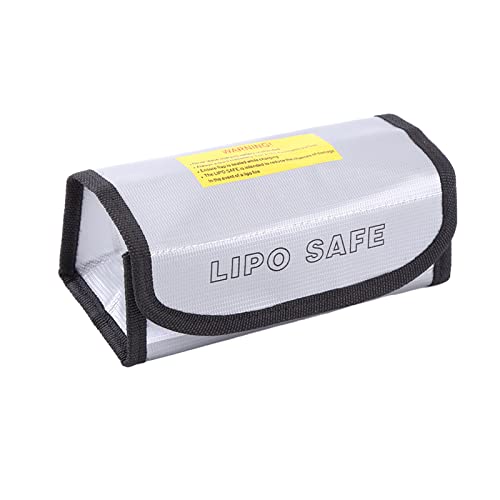 UPQRSG 1 Stück Feuerfeste Explosionsgeschützte Lipo Batterie Aufbewahrungstasche, RC Lipo Batterie Schutz Ladeschutztasche für RC Lipo Aufbewahrung von UPQRSG