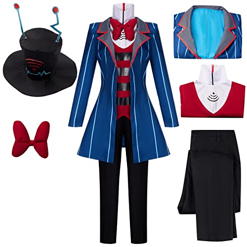 UPUPCOS Anime-Cosplay-Kostüm, Anime-Vox-Kostüm mit Hut, Handschuhen, Pullover, Hose, Halloween, Karneval, Partyanzug von UPUPCOS