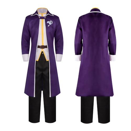 UPUPCOS Graues Fullbuster-Cosplay-Kostüm, Anime, grau/violett, Uniform-Anzug, komplettes Set für Halloween UPUPCOS Graues Fullbuster-Cosplay-Kostüm, Anime, grau/violett, Uniform-Anzug, komplettes Set für Halloween von UPUPCOS