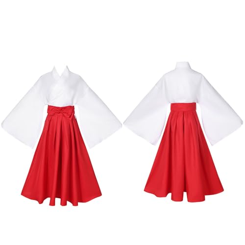 UPUPCOS Iori Utahime Kimono Cosplay Kostüm Japanisches Anime Rot und Weiß Kimono Kleid Lang für Frauen UPUPCOS Iori Utahime Kimono Cosplay Kostüm Japanisches Anime Rot und Weiß Kimono Kleid Lang für Frauen von UPUPCOS