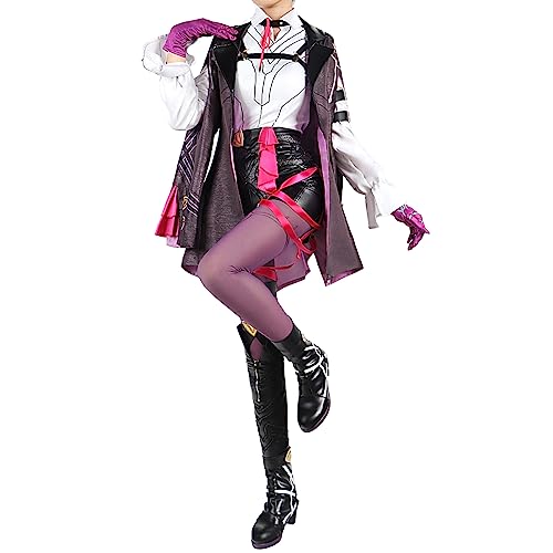 UPUPCOS Kafka Cosplay Spiel Honkai Star Rail Cosplay Kostüm Outfit Full Set Mädchen Frauen Halloween Outfit UPUPCOS Kafka Cosplay Spiel Honkai Star Rail Cosplay Kostüm Outfit Full Set Mädchen Frauen Halloween Outfit von UPUPCOS