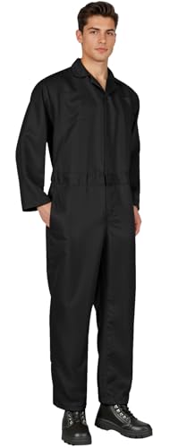 UQJE Overalls für Herren, Marineblau, Erwachsenen-Overall, Overall, Halloween-Kostüm, Schwarz, Large UQJE Overalls für Herren, Marineblau, Erwachsenen-Overall, Overall, Halloween-Kostüm, Schwarz, Large von UQJE