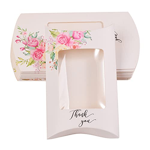 UR URLIFEHALL 100 Stück Papierkissen Boxen mit Fenster Geschenk-Boxen für Geburtstag Jubiläum Weihnachten Party 12,5 x 7,6 x 2,2 cm UR URLIFEHALL 100 Stück Papierkissen Boxen mit Fenster Geschenk-Boxen für Geburtstag Jubiläum Weihnachten Party 12,5 x 7,6 x 2,2 cm von UR URLIFEHALL