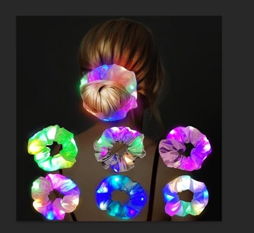 URAQT Leuchtende Haargummis, 6PCS Mallorca Party Accessoires, Leuchtende Haarbänder Neon Haargummi, Haargummis Damen Mädchen Haarschmuck Festival Accessoires für Weihnachten, Geburtstag, Neujahr URAQT Leuchtende Haargummis, 6PCS Mallorca Party Accessoires, Leuchtende Haarbänder Neon Haargummi, Haargummis Damen Mädchen Haarschmuck Festival Accessoires für Weihnachten, Geburtstag, Neujahr von URAQT