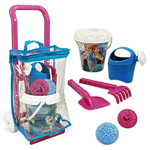 URBN-TOYS 9-teiliges Kinder-Kunststoff-Eimer, Eiskönigin-Schloss, Schloss, Strandtasche und Trolley, Spielzeug-Sommer-Set URBN-TOYS 9-teiliges Kinder-Kunststoff-Eimer, Eiskönigin-Schloss, Schloss, Strandtasche und Trolley, Spielzeug-Sommer-Set von URBN-TOYS