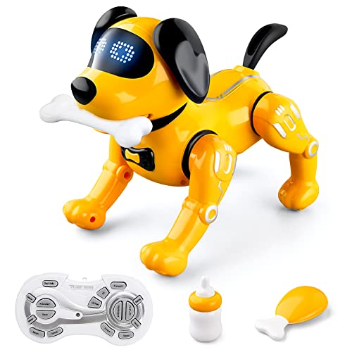 Ferngesteuerter Roboter Hundespielzeug für Kinder, intelligenter Roboterhund, elektronischer interaktiver Welpe mit Stunts, Musik & Tanz - STEM Lernspielzeug Geschenk für Jungen Mädchen ab 3 Jahren von URBZUE