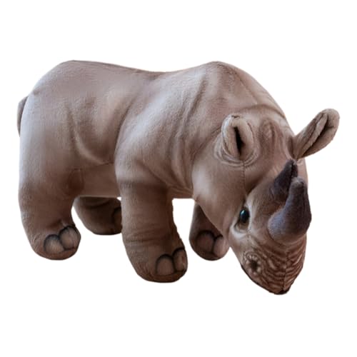 URFDCAD Rhinozeros Plüschtiere Simuliertes Tier Kuscheltier Plüschpuppe Realistisch Rhinozeros Plüsch Spielzeug Wild Stuffed Animal Stofftierpuppe Umarmungskissen Geschenk für Kinder Jungen Mädchen URFDCAD Rhinozeros Plüschtiere Simuliertes Tier Kuscheltier Plüschpuppe Realistisch Rhinozeros Plüsch Spielzeug Wild Stuffed Animal Stofftierpuppe Umarmungskissen Geschenk für Kinder Jungen Mädchen von URFDCAD
