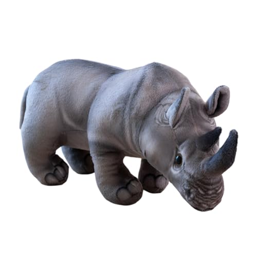 URFDCAD Rhinozeros Plüschtiere Simuliertes Tier Kuscheltier Plüschpuppe Realistisch Rhinozeros Plüsch Spielzeug Wild Stuffed Animal Stofftierpuppe Umarmungskissen Geschenk für Kinder Jungen Mädchen URFDCAD Rhinozeros Plüschtiere Simuliertes Tier Kuscheltier Plüschpuppe Realistisch Rhinozeros Plüsch Spielzeug Wild Stuffed Animal Stofftierpuppe Umarmungskissen Geschenk für Kinder Jungen Mädchen von URFDCAD