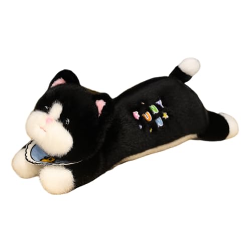 URFDCAD Schwarze Katze Plüschtier, Katzen Plüschkissen Stofftiere Lang Kätzchen Plüschtier Ausgestopftes Tier Spielzeug Kuschelkissen Weiche Plüsch Katze Stofftierpuppe Geschenk für Kinder URFDCAD Schwarze Katze Plüschtier, Katzen Plüschkissen Stofftiere Lang Kätzchen Plüschtier Ausgestopftes Tier Spielzeug Kuschelkissen Weiche Plüsch Katze Stofftierpuppe Geschenk für Kinder von URFDCAD