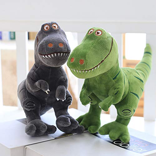 URFEDA Dinosaurier Plüschtiere, Kuscheltier Stofftier Simulation Tyrannosaurus, 40 CM Long Dinosaurier Plüsch Kuscheltier Kissen Puppen Dinosaurierspielzeug, Erwachsene, Grün von URFEDA