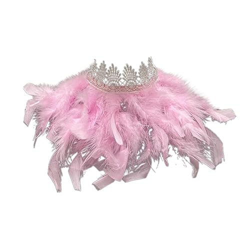 Federkragen, Gothic Feder Cape Stola Schal Schalkragen Halloween Kostüm Damen Federumhang Kostüm Bühne Schalkragen Cape Schal Choker Kragen für Foto Requisite Cosplay Party Kleidung Federkragen, Gothic Feder Cape Stola Schal Schalkragen Halloween Kostüm Damen Federumhang Kostüm Bühne Schalkragen Cape Schal Choker Kragen für Foto Requisite Cosplay Party Kleidung von URFEDA