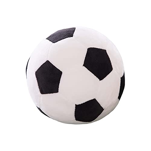 Fußball Plüschtier Plüsch Fußball Spielzeug Stoffball Weiche Fußbälle Sportball für Kinder Indoor | Fußball Plüsch Geformte Flauschigen Fußball gefülltes Plüschtier Fußballgeschenke für Jungen,22CM von URFEDA