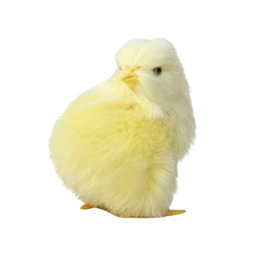 URFEDA Osterküken Simulation Küken Plüschpuppe, Flauschige Weiche Küken Puppe Gefüllte Huhn Dekor Mini Küken Set Osterdekoration Plüschküken Stofftier Huhn Plüschtiere Eiersuche Basteln von URFEDA