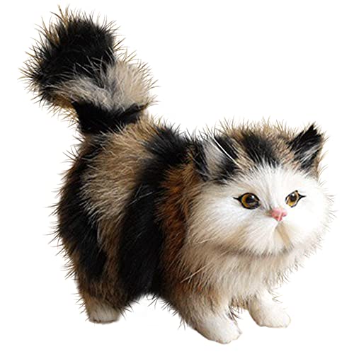 Plüschtier für Katzen, Simulationstierspielzeug, niedliches Katzenpuppenmodell, weiches Stofftierkissen, Haustier-Kitty-Anime-Puppe, niedliche Katzenpuppe, Ornamente, Plüschkissen, Geschenk für Plüschtier für Katzen, Simulationstierspielzeug, niedliches Katzenpuppenmodell, weiches Stofftierkissen, Haustier-Kitty-Anime-Puppe, niedliche Katzenpuppe, Ornamente, Plüschkissen, Geschenk für von URFEDA