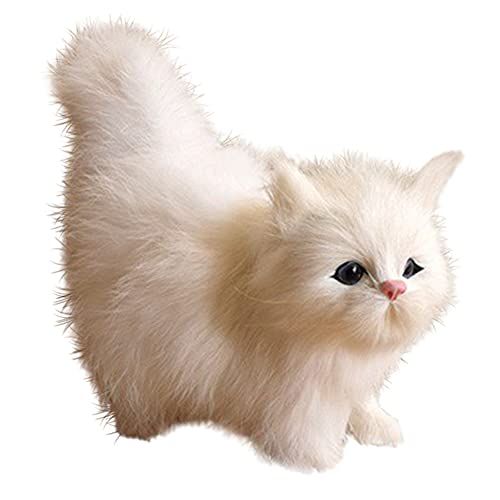 Plüschtier für Katzen, Simulation, Tierspielzeug, süßes Katzenpuppenmodell, weiches Stofftierkissen, Anime-Puppe, niedliche Katzenpuppe, Ornamente, Plüschkissen, Geschenk für Kinder, Weiß Plüschtier für Katzen, Simulation, Tierspielzeug, süßes Katzenpuppenmodell, weiches Stofftierkissen, Anime-Puppe, niedliche Katzenpuppe, Ornamente, Plüschkissen, Geschenk für Kinder, Weiß von URFEDA