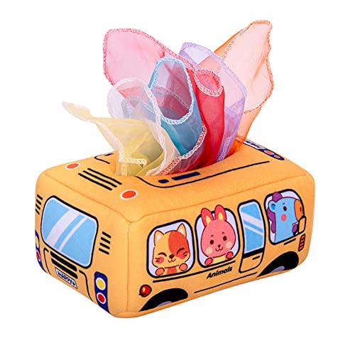 URFEDA Baby Spielzeug Tücherbox, Montessori Spielzeug ab 6 Monate, Kinder Sensorisches Spielzeug, Baby Stoffbuch, Baby Interaktives Spielzeug mit Farbiges Tuch Texturen Klängen, Baby Geschenke URFEDA Baby Spielzeug Tücherbox, Montessori Spielzeug ab 6 Monate, Kinder Sensorisches Spielzeug, Baby Stoffbuch, Baby Interaktives Spielzeug mit Farbiges Tuch Texturen Klängen, Baby Geschenke von URFEDA