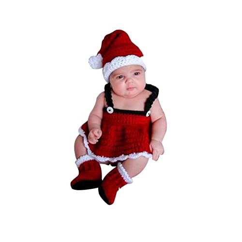 URFEDA Weihnachten Baby Neugeborene Fotokleidung, Niedlich Baby Stricken Kostüme Fotografie Requisiten, Baby Mädchen Jungen Fotoshooting Accessoires, Baby Foto Requisiten Outfits für 0-6 monate, Rot URFEDA Weihnachten Baby Neugeborene Fotokleidung, Niedlich Baby Stricken Kostüme Fotografie Requisiten, Baby Mädchen Jungen Fotoshooting Accessoires, Baby Foto Requisiten Outfits für 0-6 monate, Rot von URFEDA