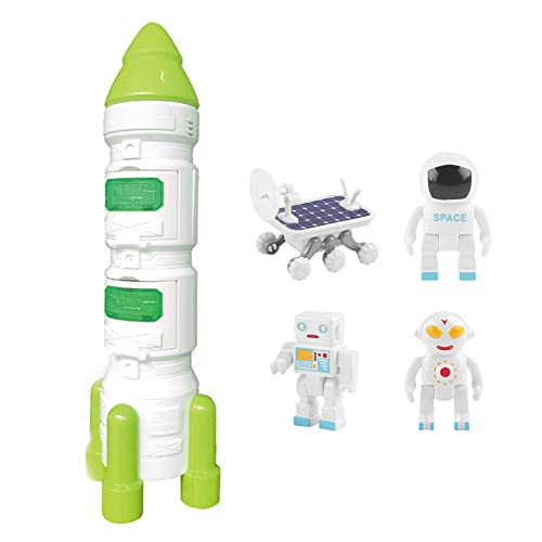 URFEDA Weltraumspielzeug für Kinder Space-Shuttle-Raketenspielzeug Weltraumspielzeug mit Astronauten Space-Shuttle-Astronautenraketenspielzeug Bauspielzeug Spielzeug für Kinder von URFEDA