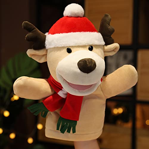 Weihnachts-Handpuppen Weihnachtsmann Rentier Schneemann Handpuppen Spielzeug Xmas Santa Plush Doll Soft Toy for Kids with Movable Open Mouth for Storytelling Teaching Presschool Rollenspiel Weihnachts-Handpuppen Weihnachtsmann Rentier Schneemann Handpuppen Spielzeug Xmas Santa Plush Doll Soft Toy for Kids with Movable Open Mouth for Storytelling Teaching Presschool Rollenspiel von URFEDA