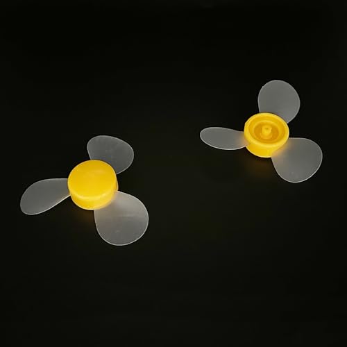 Motorpropeller, 3 Flügel, 72 mm, Lüfterform, weiche Propeller für DIY-Modelllüfter, Ersatzteile, 10 Stück von URIMPAVIDO