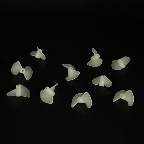 URIMPAVIDO 10 Stück RC Boot Nylon Propeller 2 Flügel Positive und Reverse Propeller für RC Boot Schiff DIY Modell Spielzeug Teile (2 x 22 mm Weiß) von URIMPAVIDO