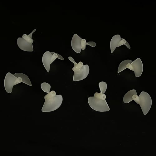 URIMPAVIDO 10 Stück RC Boot Nylon Propeller 2 Flügel Positive und Reverse Propeller für RC Boot Schiff DIY Modell Spielzeug Teile (2 x 26 mm Weiß) von URIMPAVIDO