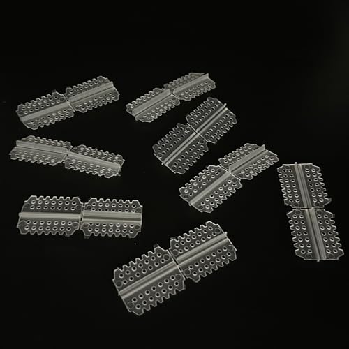 URIMPAVIDO 8 x ferngesteuerte Scharniere für ferngesteuertes Flugzeug, Hubschrauber, Flugzeug, DIY-Modellflugzeug, Teile (transparent) von URIMPAVIDO