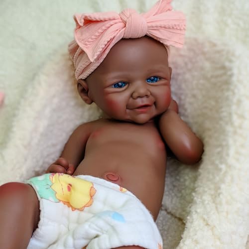 Ganzkörper-Reborn-Babypuppe aus weichem Silikon, 17 Zoll lebensecht, anatomisch korrekt, Neugeborenes, Geburtstagsgeschenk für Sammler und Kinder Ganzkörper-Reborn-Babypuppe aus weichem Silikon, 17 Zoll lebensecht, anatomisch korrekt, Neugeborenes, Geburtstagsgeschenk für Sammler und Kinder von URMLHNRZ