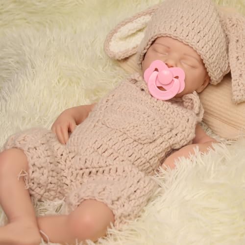 Reborn-Babypuppe aus Silikon, 17 Zoll, Ganzkörper, weiches Silikon, Neugeborenes, realistisches Mädchen, handgefertigt, lebensechte Puppe für Mädchen ab 3 Jahren, Jungen und Künstler (painted,#1) Reborn-Babypuppe aus Silikon, 17 Zoll, Ganzkörper, weiches Silikon, Neugeborenes, realistisches Mädchen, handgefertigt, lebensechte Puppe für Mädchen ab 3 Jahren, Jungen und Künstler (painted,#1) von URMLHNRZ