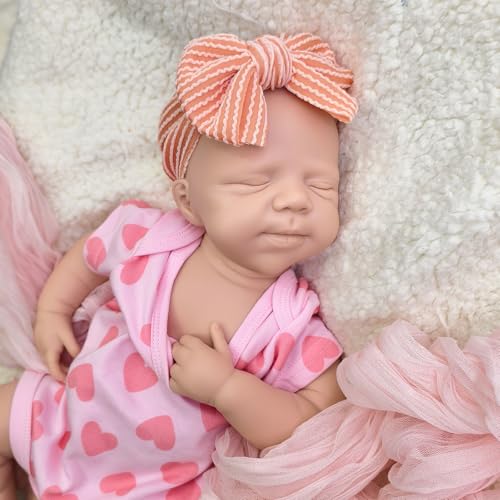 URMLHNRZ 18" unbemalte Reborn-Babypuppe aus Silikon – Ganzkörper-Rohlingpuppe aus Platin-Silikon für Künstler, realistischer neugeborener Junge, DIY anpassbar und handgemacht URMLHNRZ 18" unbemalte Reborn-Babypuppe aus Silikon – Ganzkörper-Rohlingpuppe aus Platin-Silikon für Künstler, realistischer neugeborener Junge, DIY anpassbar und handgemacht von URMLHNRZ